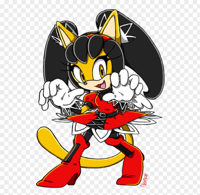 Archie Comics Cat Sonic The Fighters Honey Kitten Mighty Armadillo PNG