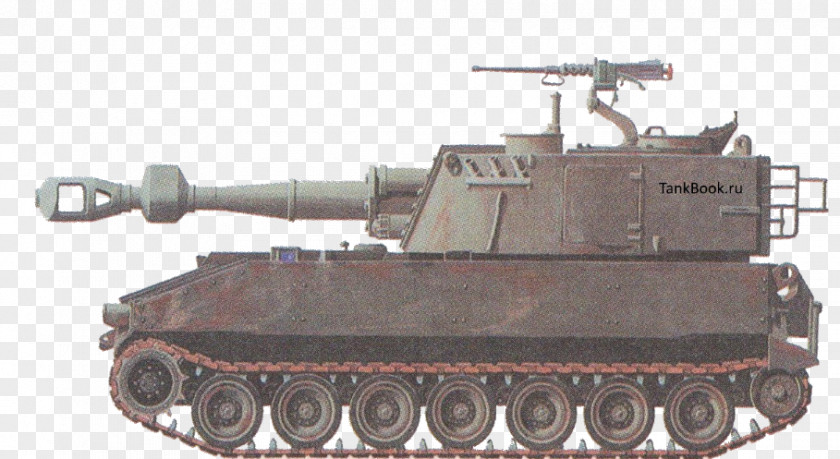 Artillery Self-propelled Gun 155 Mm M109 Howitzer PNG