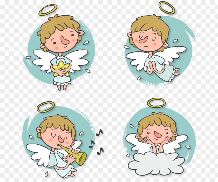 Four Angels PNG