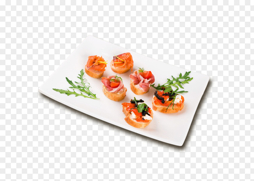 Plate Hors D'oeuvre Smoked Salmon Lox Carpaccio Crudo PNG