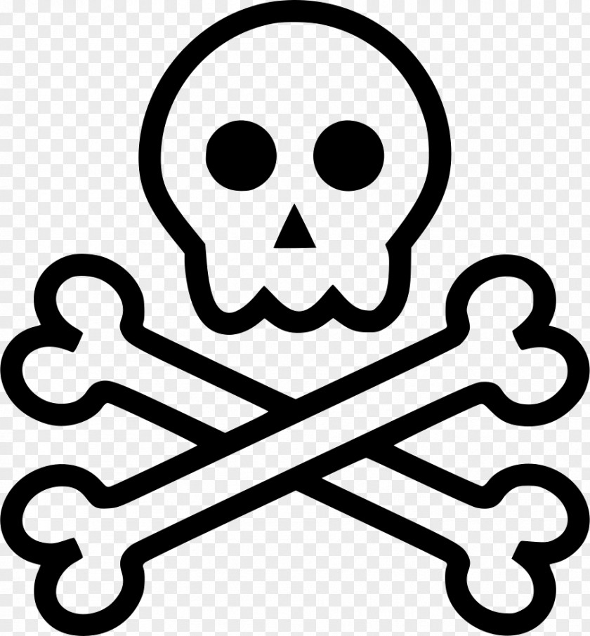 Skull Sticker And Crossbones Decal Image PNG