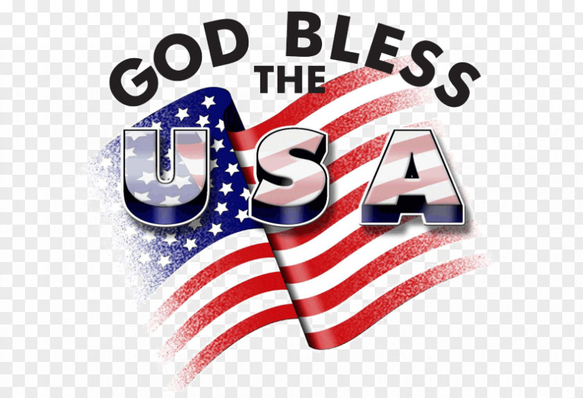 United States Of America God Bless The U.S.A. Flag Image PNG