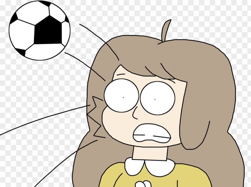 Ball Football Hit Snout Cartoon PNG