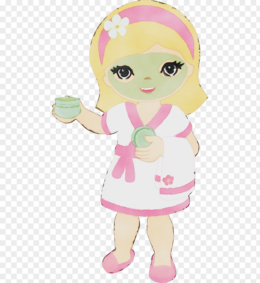 Cartoon Pink Doll Toy PNG