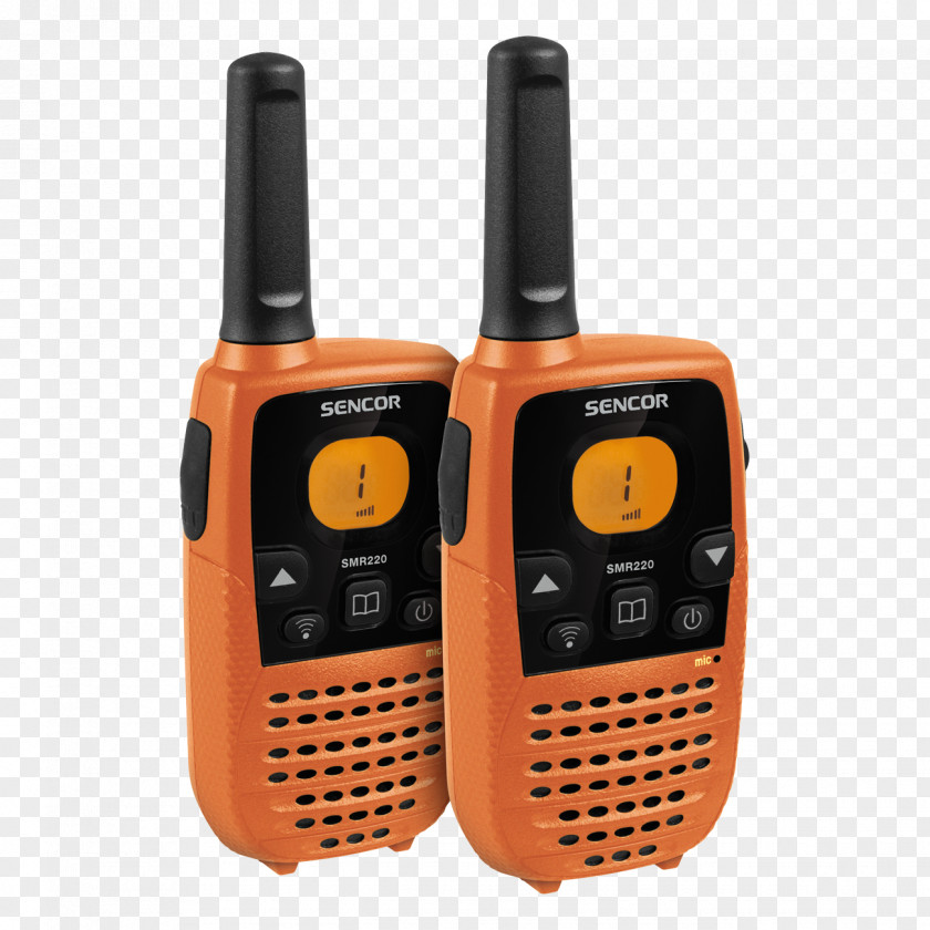 Sencor SMR 600 TWIN Walkie-talkies Two-way Radio PMR446 PNG
