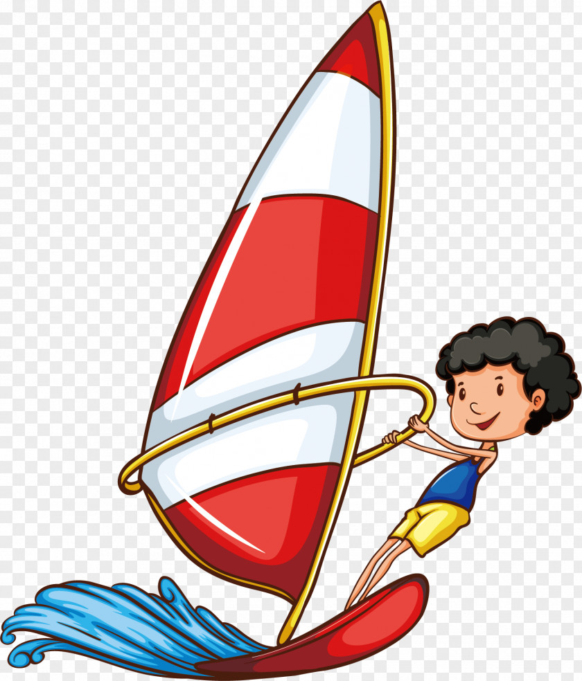 Underwater Sailing Ship Sport Drawing Water Skiing Clip Art PNG