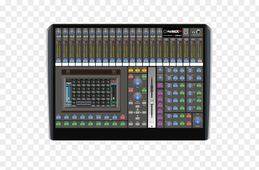 Audio Mixers Digital Mixing Console Ashly Television PNG