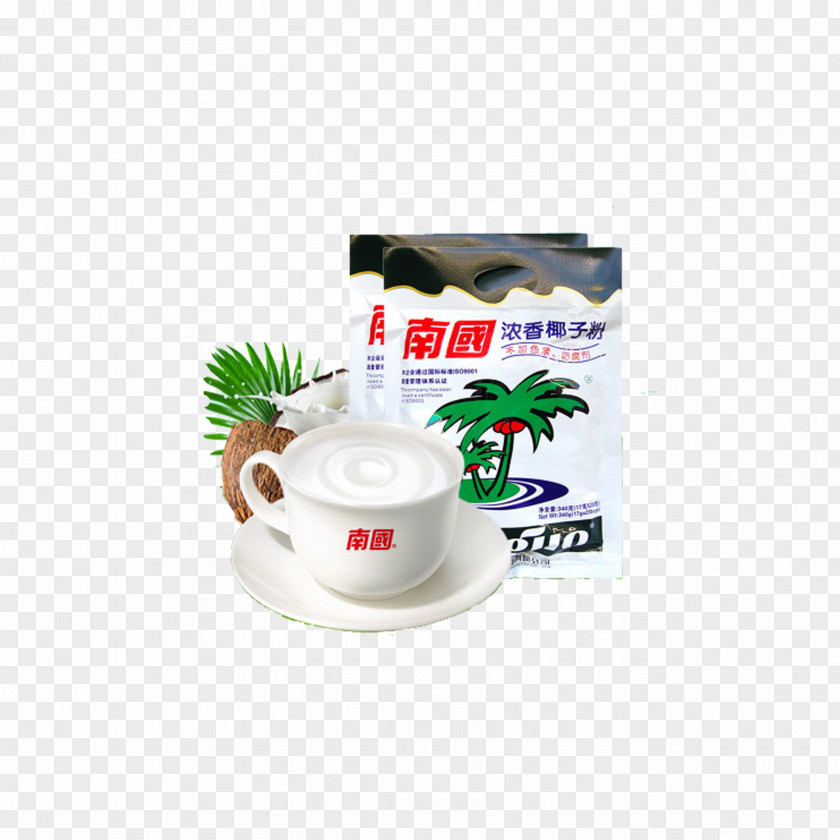 Coconut Powder In A Cup Juice Dodol Instant Coffee Breakfast Milk PNG