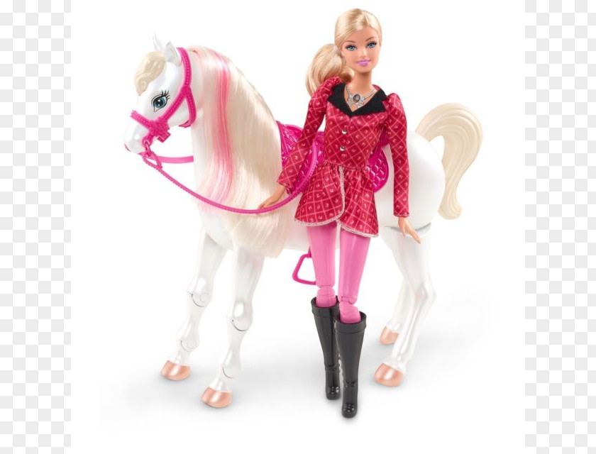 Horse Barbie: Race & Ride Pony Doll PNG