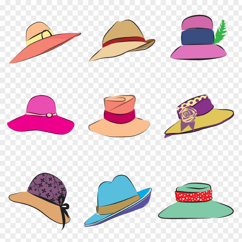 Color Cartoon Hat Pictures The Kentucky Derby Bowler Royalty-free Clip Art PNG
