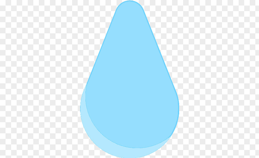 Cone Drop Angle Aqua PNG