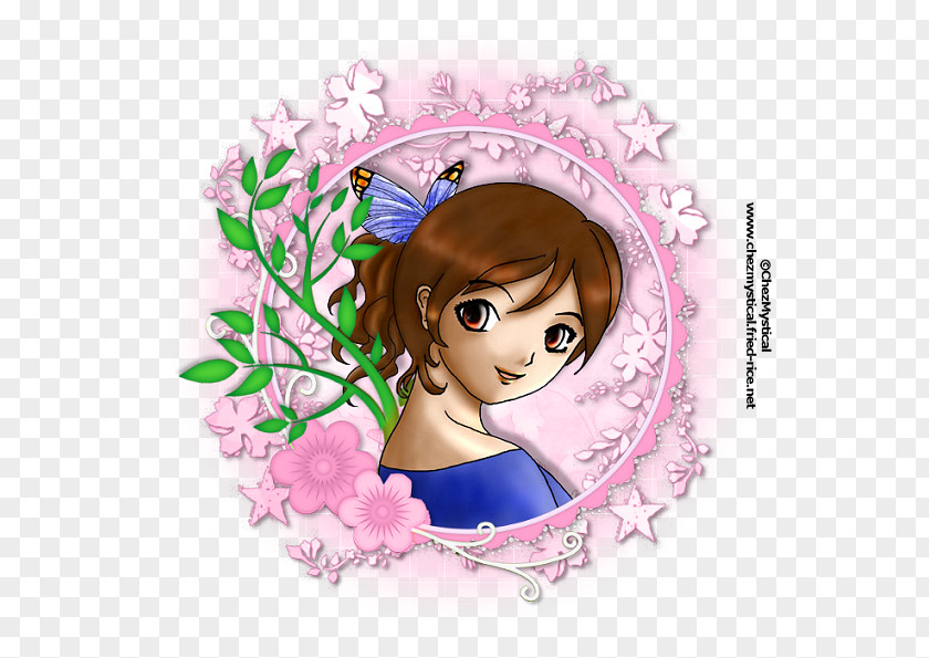 Fairy Cartoon Pink M PNG