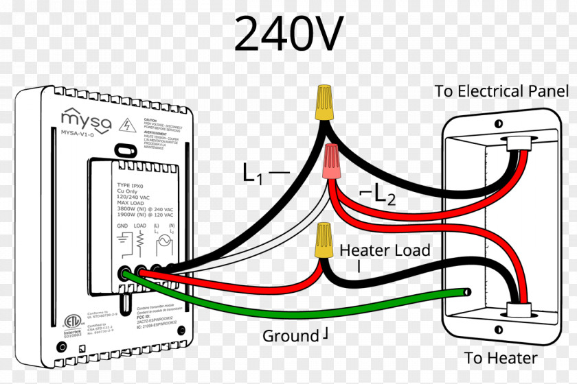 Wiring Diagram Thermostat Electrical Wires & Cable PNG