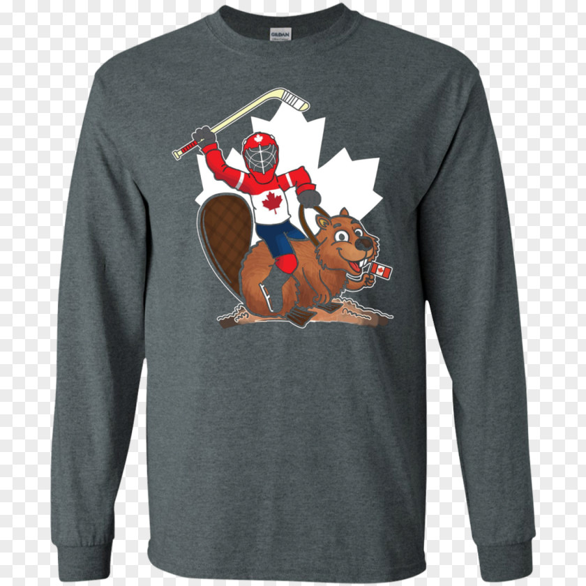 Beaver Hockey Long-sleeved T-shirt Goku PNG