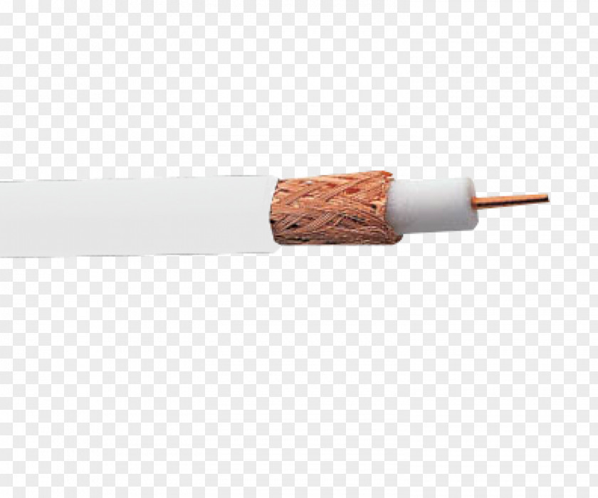 Coaxial Cable White Color Black PNG