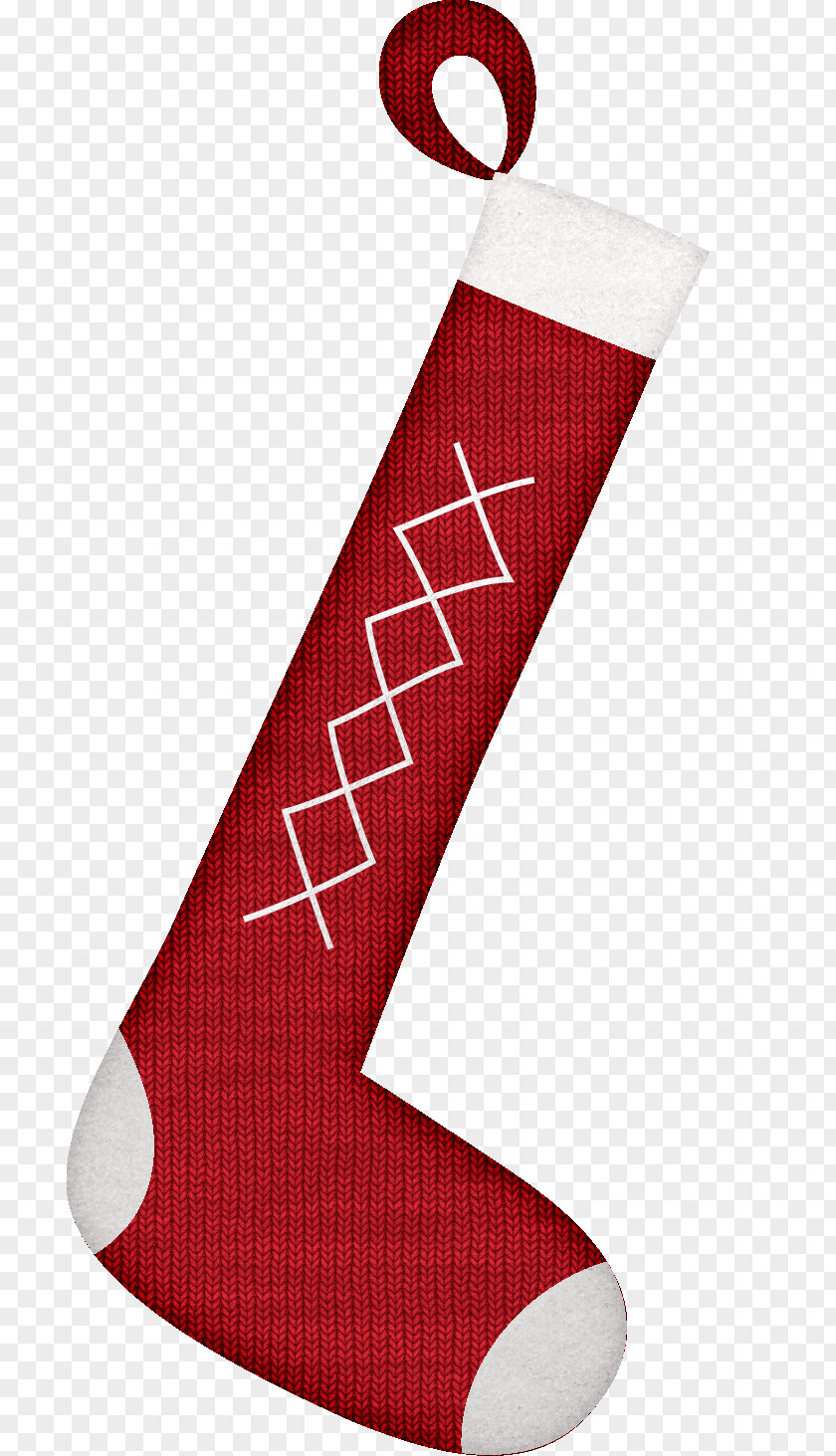 Red Christmas Socks Stocking Sock PNG