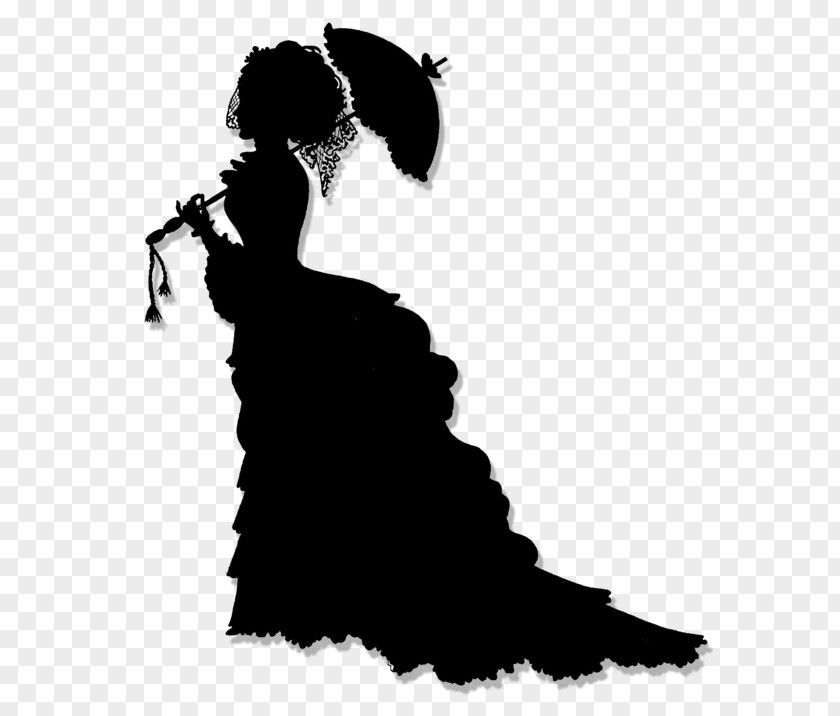 Silhouette Victorian Era Clip Art PNG