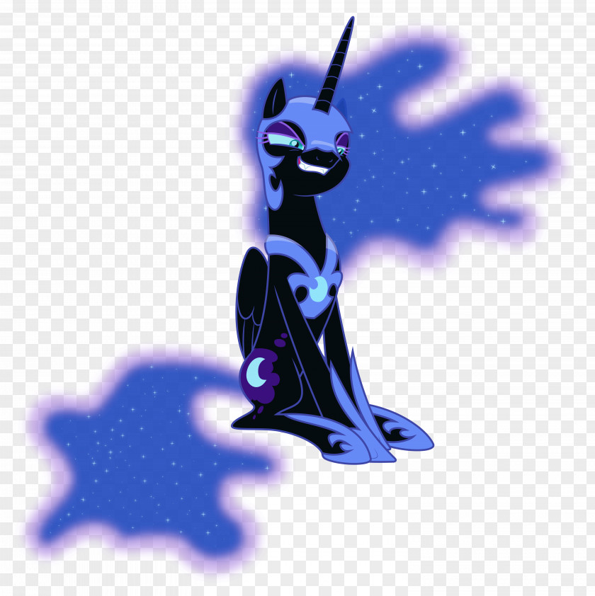 Nightmare Princess Luna Character Moon Drawing Silhouette PNG