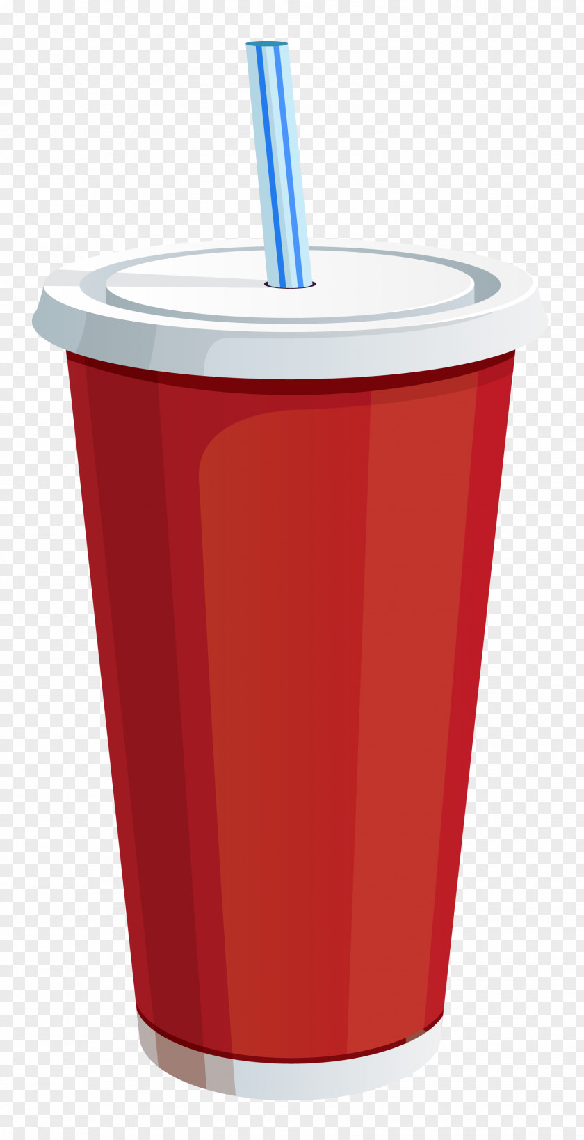 Red Plastic Drink Cup Vector Clipart Image Soft Clip Art PNG