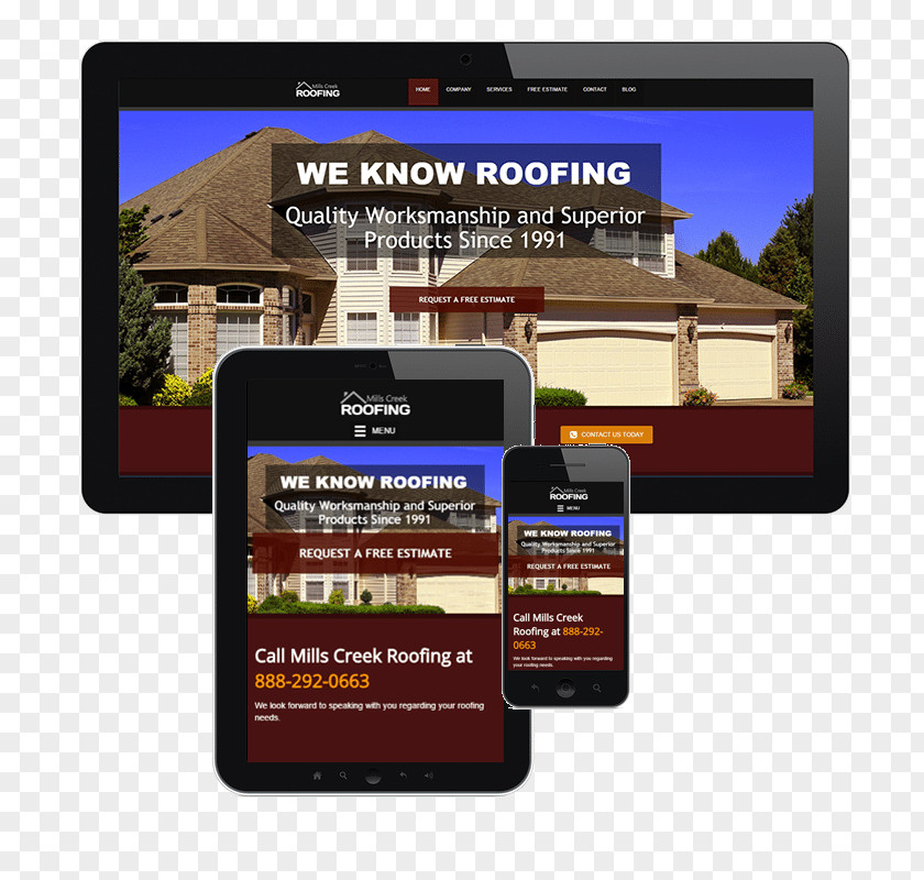 Roofer Display Advertising Brand Action Plan PNG