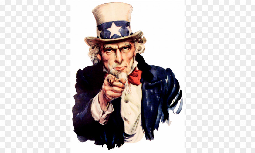 United States Uncle Sam I Want You Poster PNG