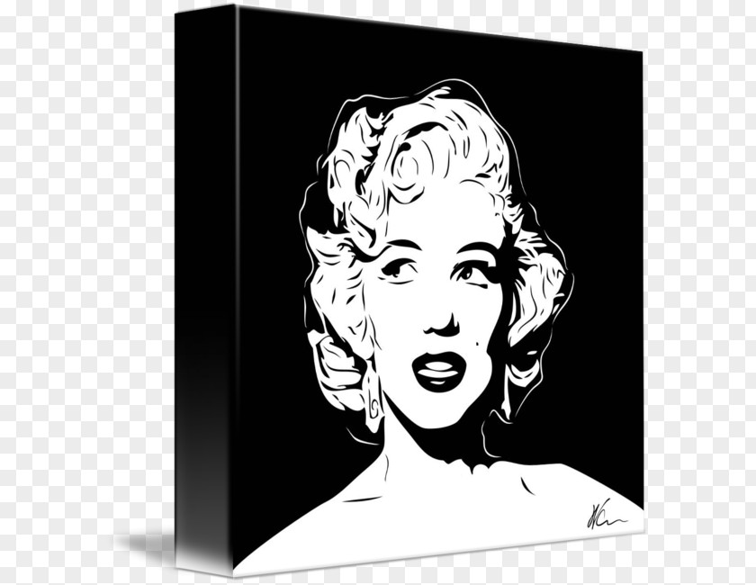 Drawings Of Marilyn Monroe Pop Art Canvas Print Poster PNG