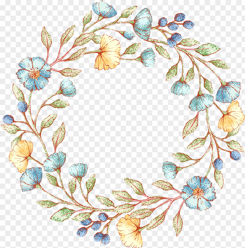 Flower Floral Design Watercolor: Flowers Wreath Wedding Invitation PNG