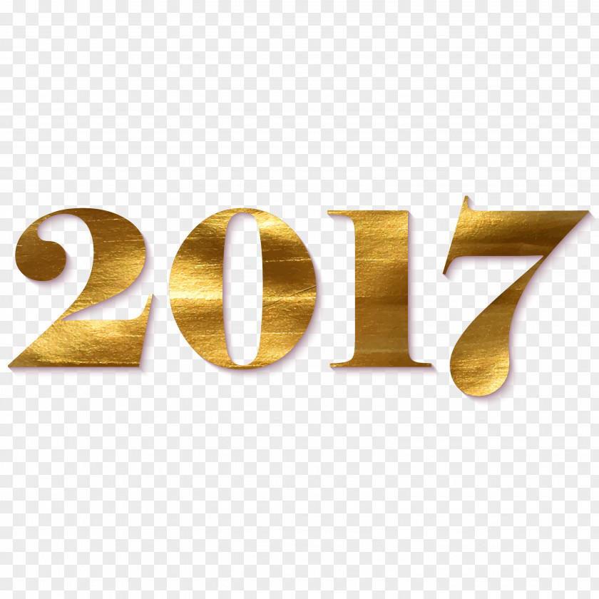 Gold Metal Word 2017 Vector Illustration PNG