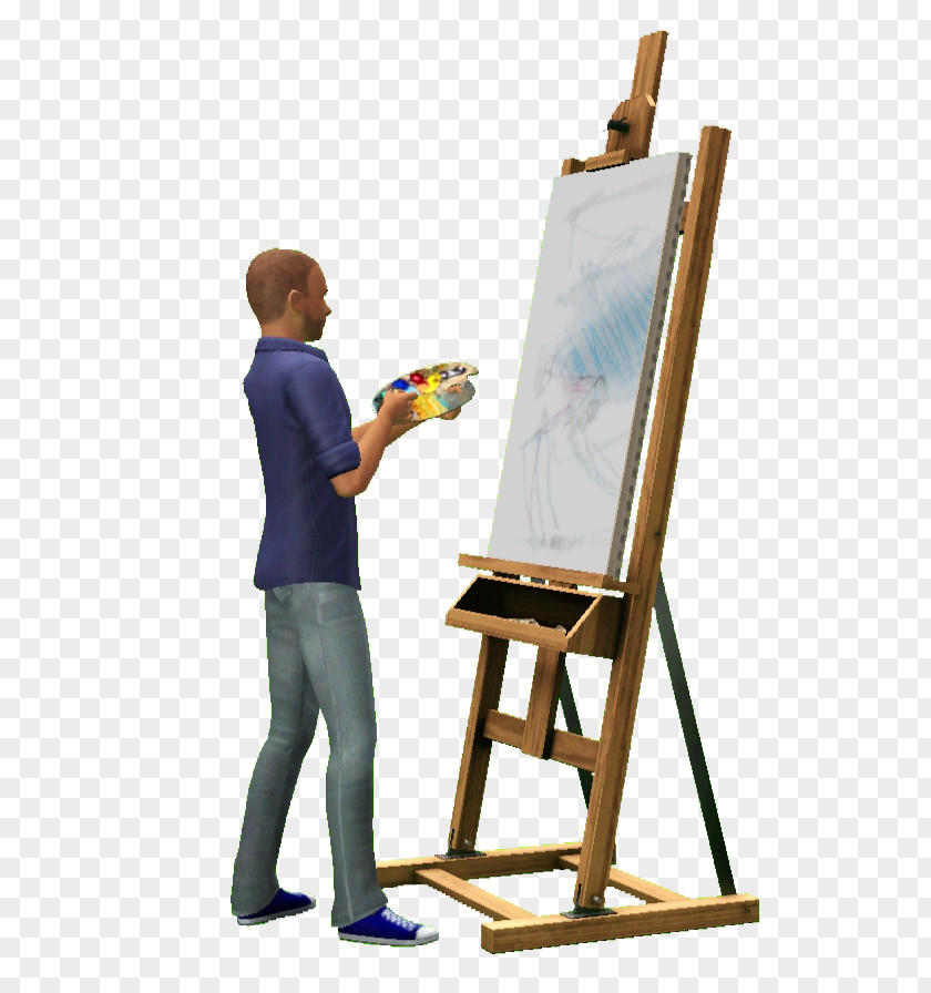 Painting Easel Painter Artist The Sims PNG