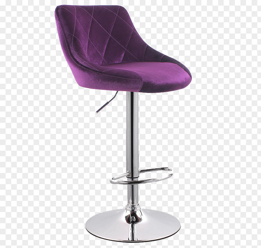 Purple Bar Chair Stool Furniture Leather PNG