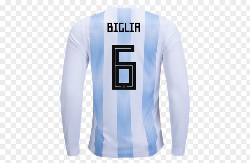 Shirt Argentina National Football Team 2018 World Cup Jersey Sleeve PNG
