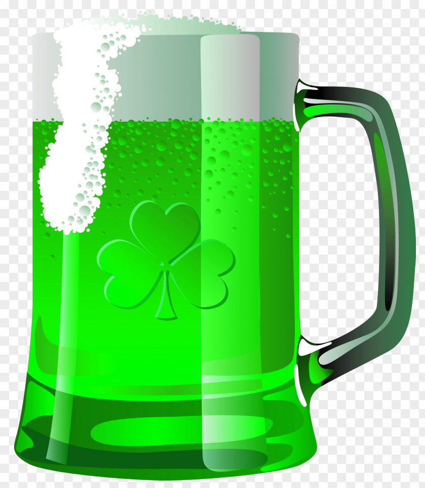Transparent Saint Patrick Green Beer PNG Picture Patrick's Day Clip Art PNG