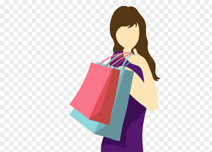 Woman Shopping Consumer E-commerce Product Digital Marketing PNG