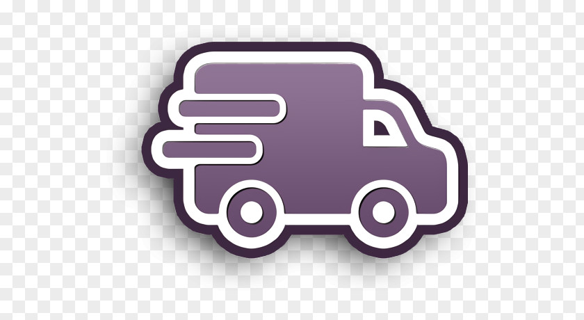 Delivery Van Icon In The Mall PNG