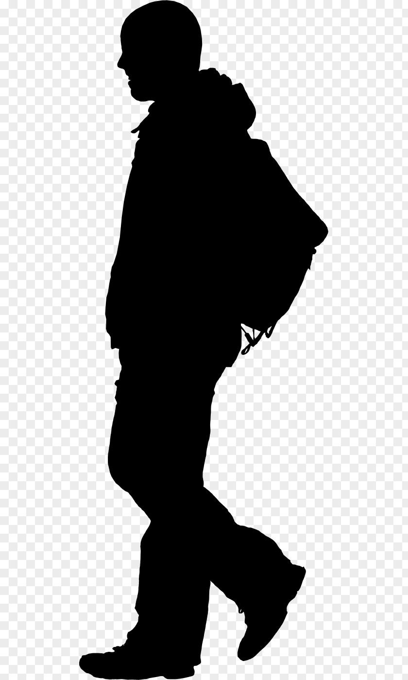 M Image Silhouette Man Male Black & White PNG
