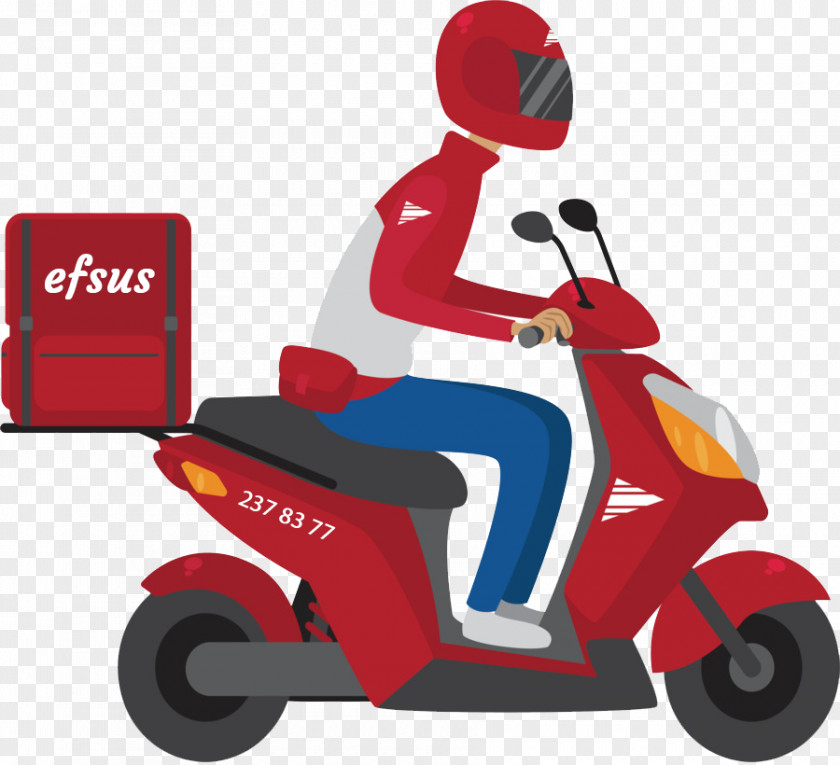 Motorized Scooter Vespa Car Cartoon PNG
