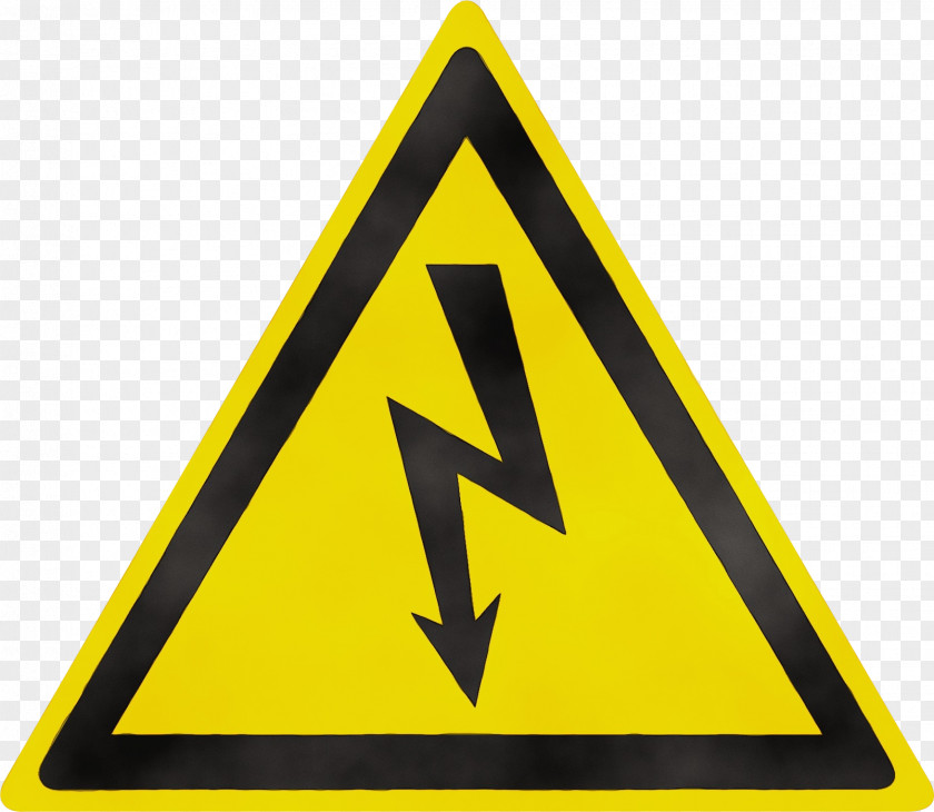 Symbol Hazard Yellow Triangle Sign Traffic PNG