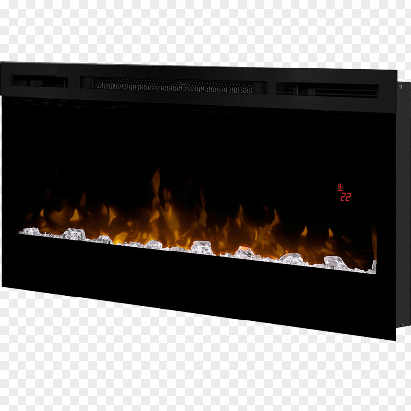 Chimney Electric Fireplace Prism Color GlenDimplex PNG