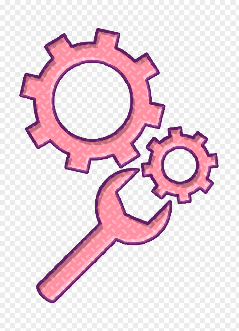 Cogwheels Variant With Wrench Tool Icon Tools And Utensils Humans Resources PNG