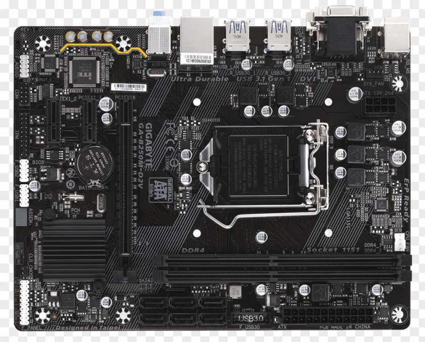 Intel Core LGA 1151 Gigabyte LGA1151 ATX Motherboard PNG