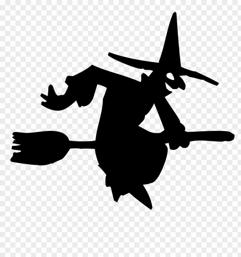 Witch Silhouette Witchcraft Halloween PNG