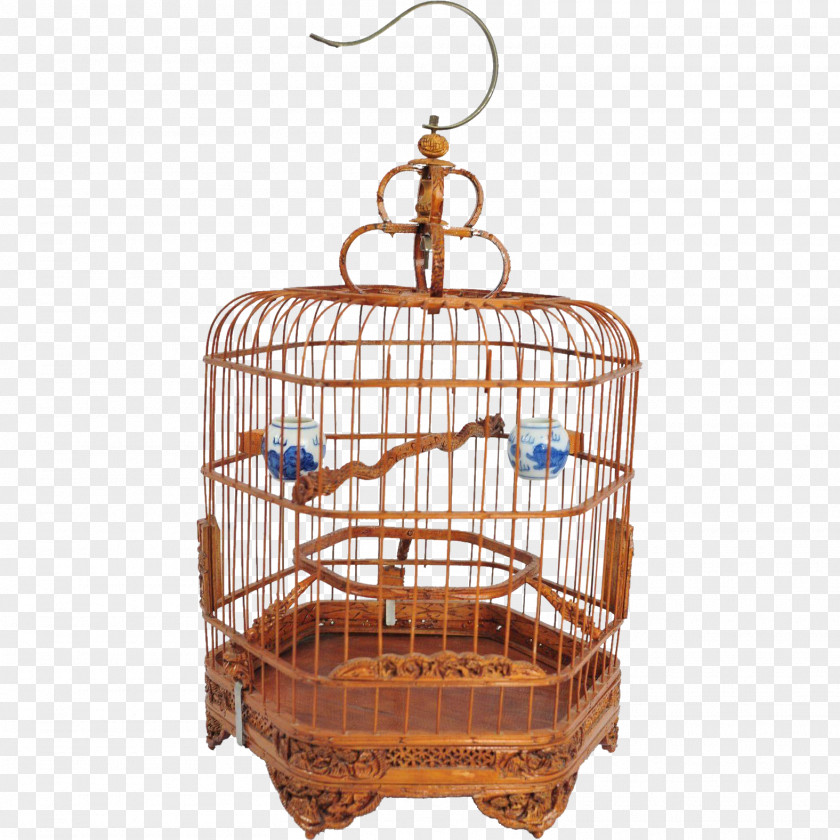 Birdcage Chairish Bamboo Wood Carving PNG