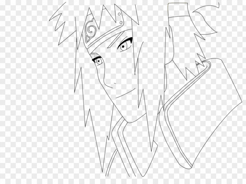 Minato Namikaze Drawing Ear Sketch PNG