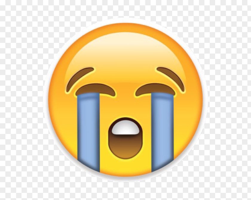 Emoji Face With Tears Of Joy Sticker Crying Emoticon PNG