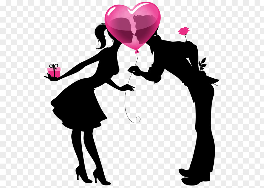 Love Couple Valentine's Day Heart Clip Art PNG