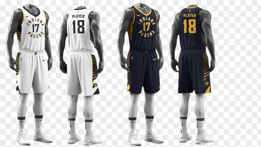 Nike Indiana Pacers 2017–18 NBA Season Jersey Swingman Uniform PNG