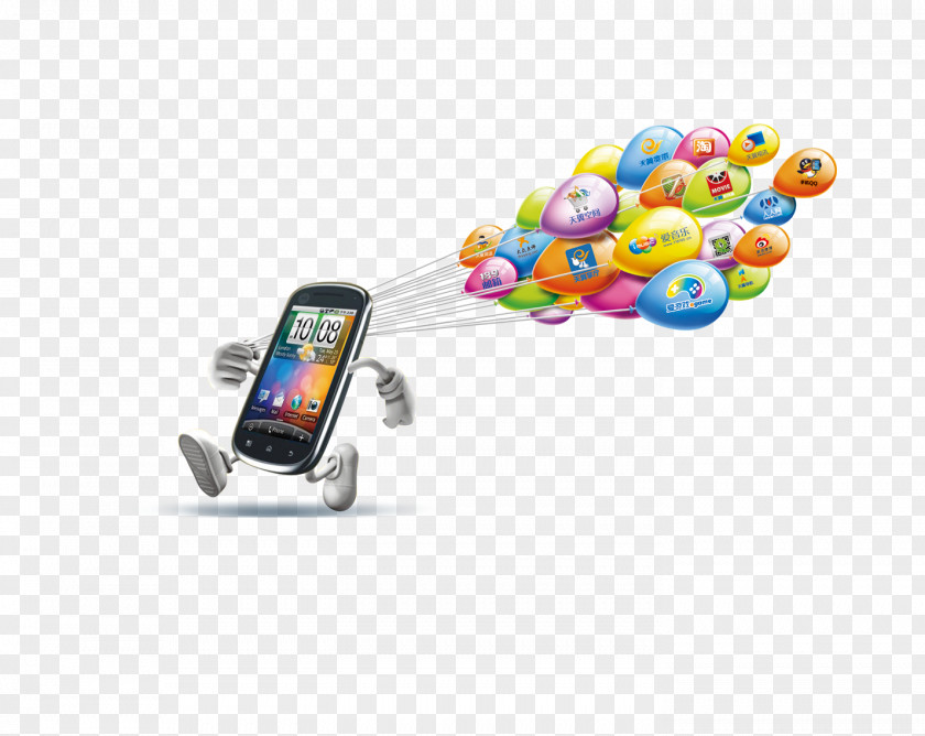 Running Phone Mobile Telephone Icon PNG