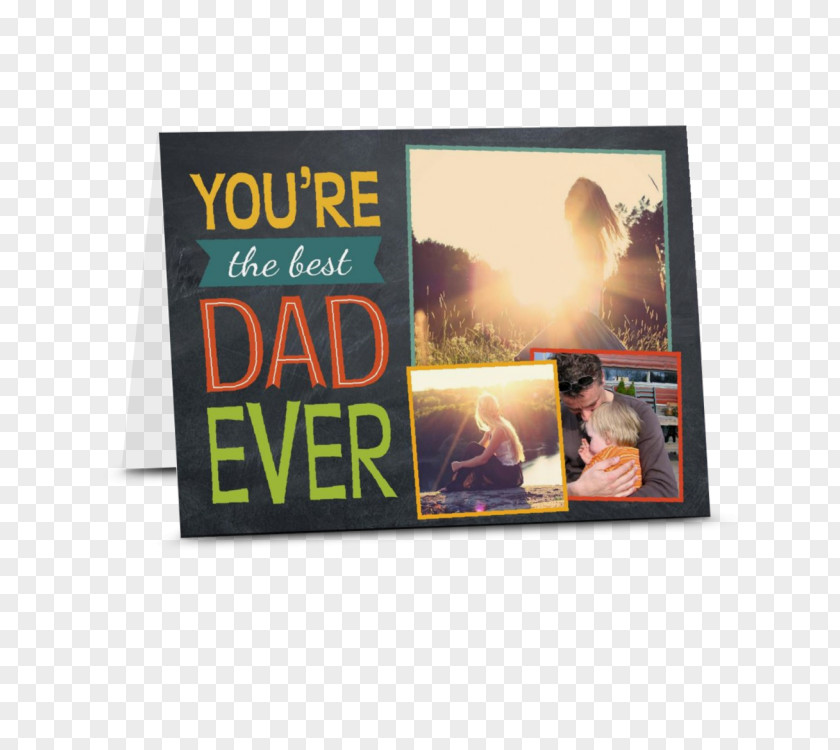 Happy Fathers Day Card Display Advertising Poster Rectangle PNG
