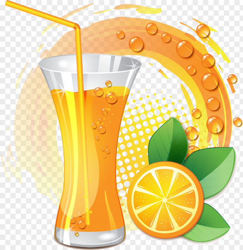 Juice Orange Apple Glass PNG
