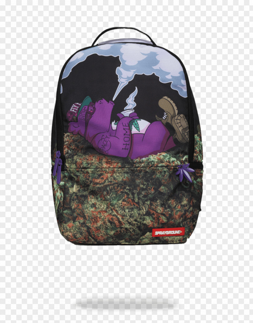 Purple Bear Sprayground Marvel Civil War Backpack Cannabis Duffel Bags PNG